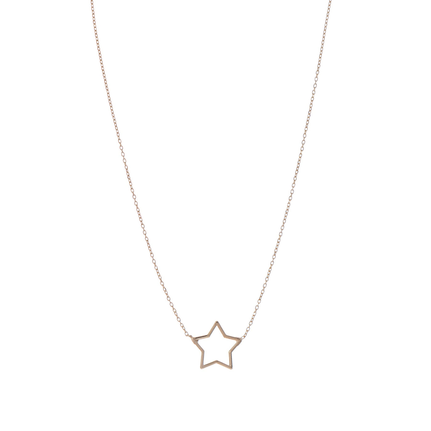 Collana-profilo-stella-centrale-Alisia-gioiello-argento-oro